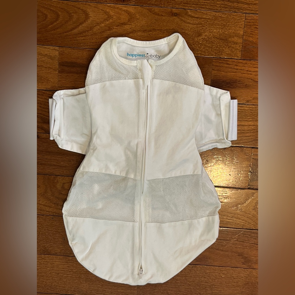 Happiest Baby SNOO Sleep Sack Swaddle White Mesh Baby Small Newborn 0-3 Months